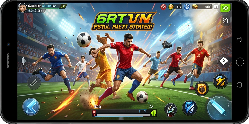 Gameplay seru di 6RT menampilkan pertandingan olahraga yang menarik.