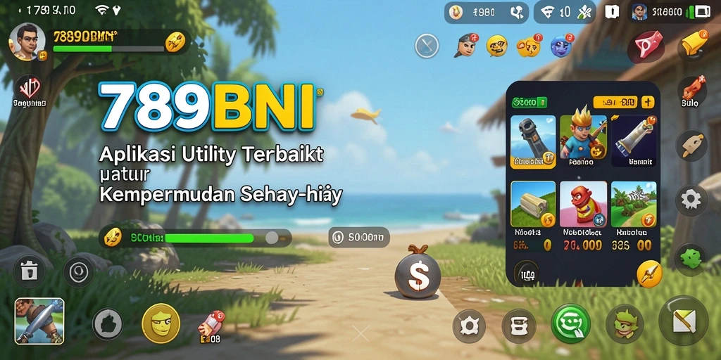 Tampilan antarmuka utama 789BNI yang sederhana dan fungsional.