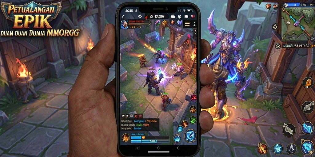 Tangkapan layar gameplay <strong>8055</strong> menampilkan aksi seru dalam petualangan MMORPG.