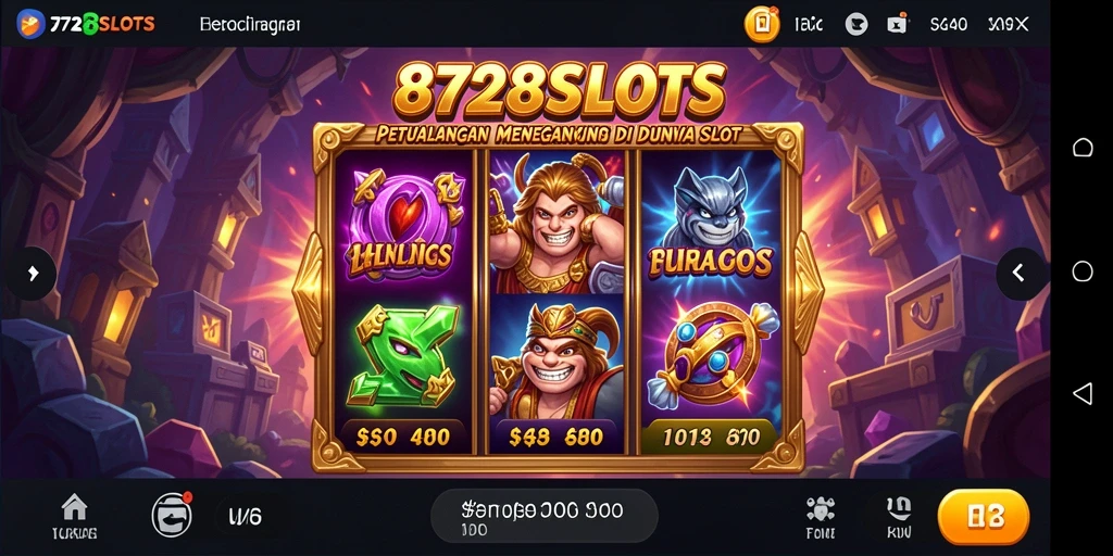 Gambaran gameplay menarik di <strong>8728SLOTS</strong> di lingkungan petualangan yang mendebarkan.