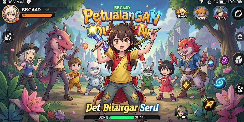 Screenshot BBCA4D menunjukkan aksi seru dalam dunia anime yang penuh warna.