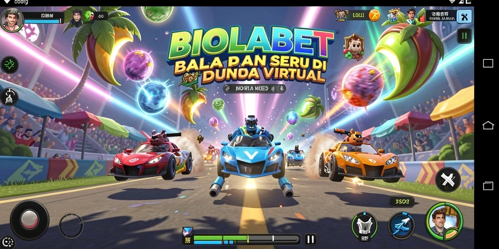 Screenshot gameplay Racing BIOLABET yang menakjubkan dan mendebarkan.