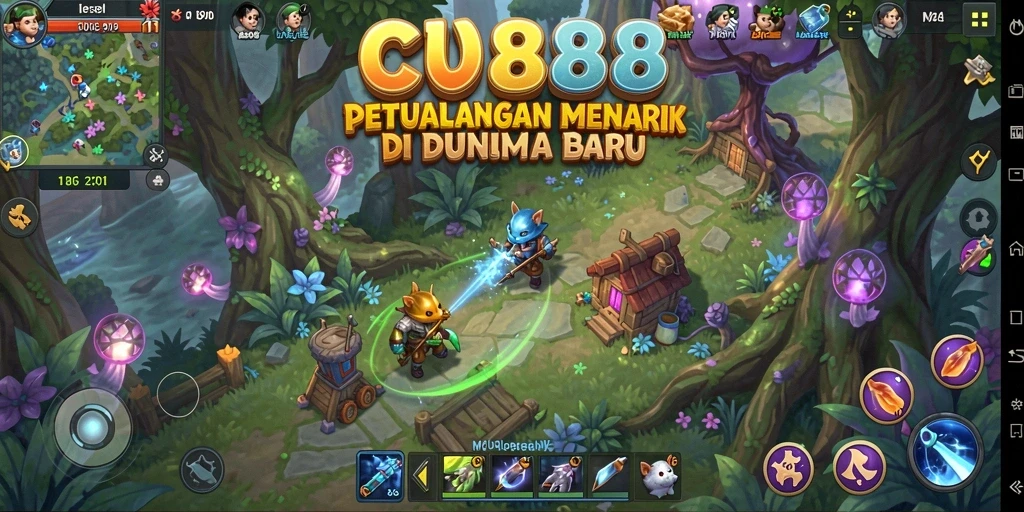 Tampilan menakjubkan dari gameplay petualangan CU888.