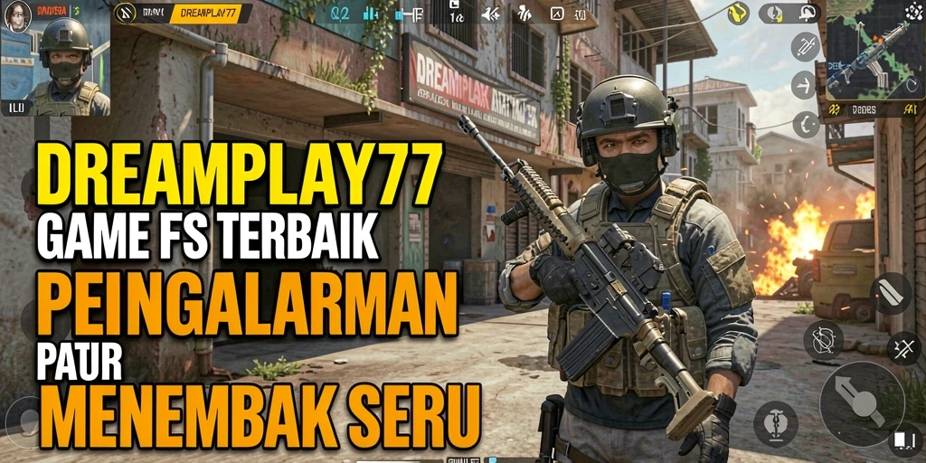 Screenshot gameplay <strong>DREAMPLAY77</strong> yang menunjukkan aksi tembak-menembak seru.