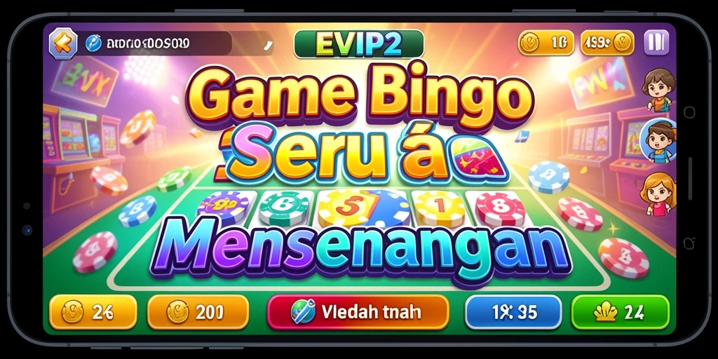 Tampilan permainan Bingo yang seru di EVIP2.