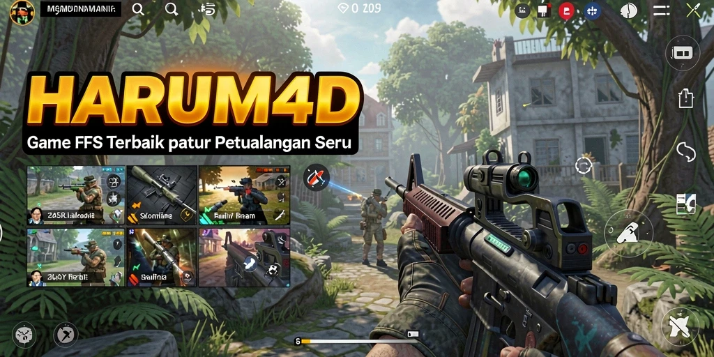 Tampilan gameplay HARUM4D menunjukkan aksi tembak-menembak yang seru dan grafis yang mengesankan.