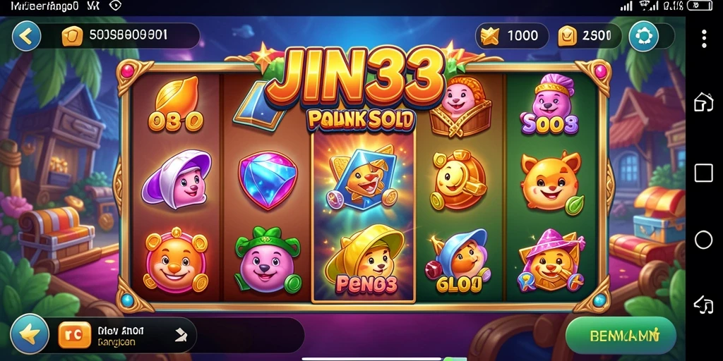 Tampilan gameplay JIN33 yang menarik dengan fitur Slot yang mengasyikkan.