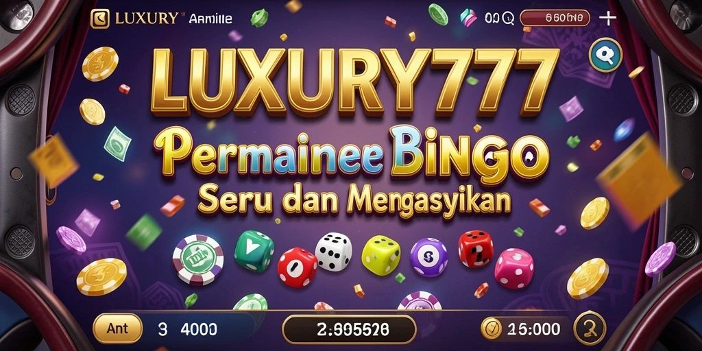 Tampilan gameplay bingo yang menarik dan interaktif di LUXURY777.