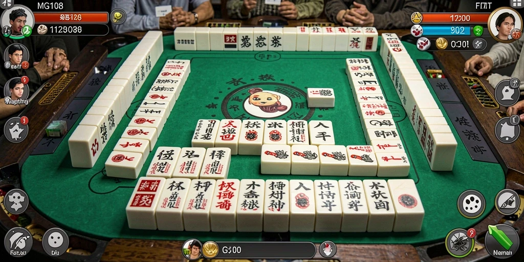 Tampilan seru gameplay Mahjong MG108 yang menarik.