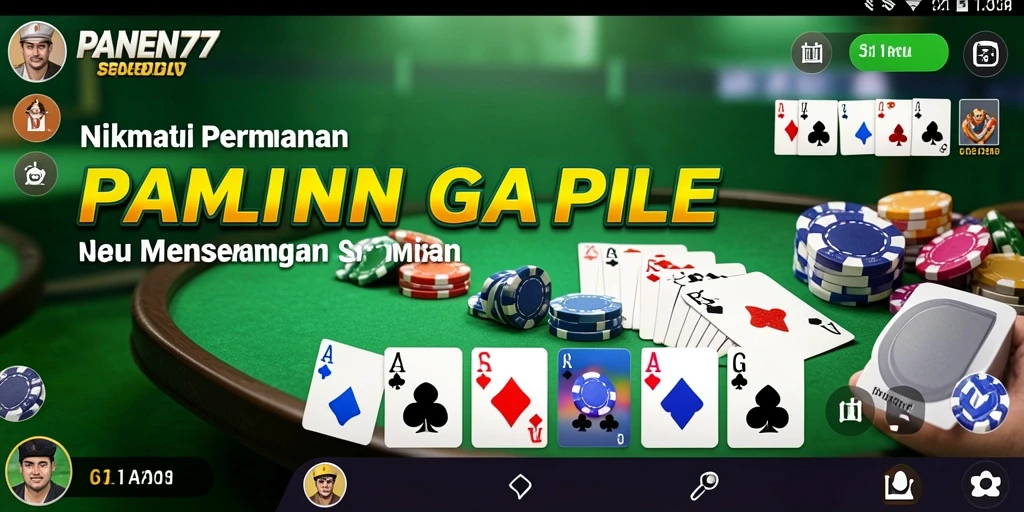 Screenshot dari gameplay PANEN77 yang menampilkan suasana seru Gaple.