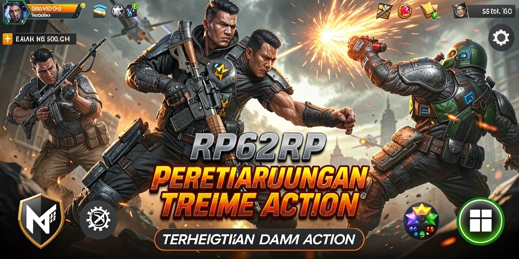Tampilan gameplay RP62RP yang penuh aksi dan seru.