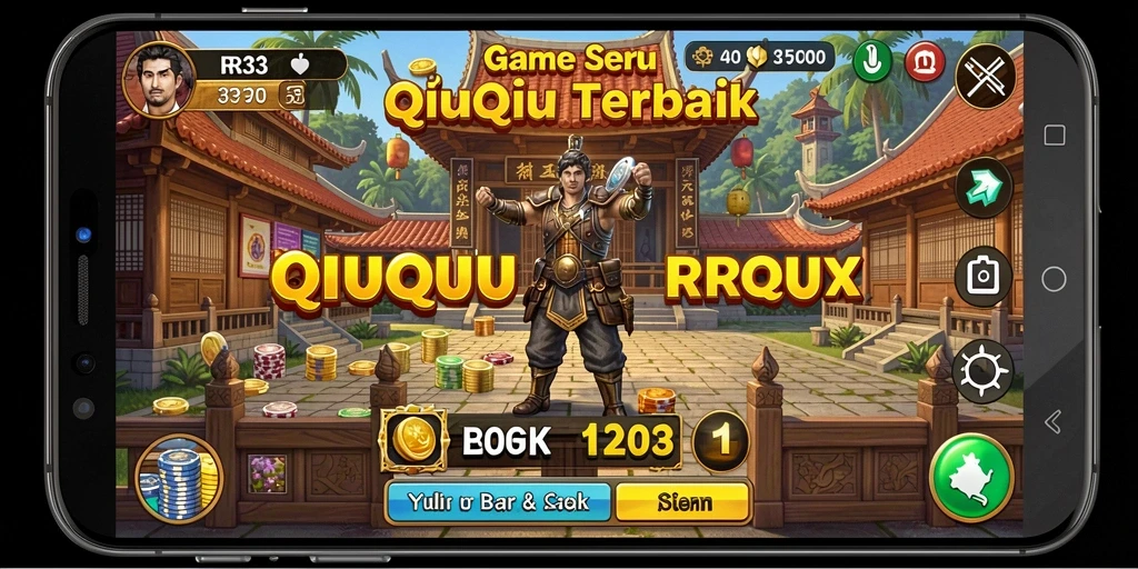 Screenshot gameplay QiuQiu RR33 yang seru dan menarik.