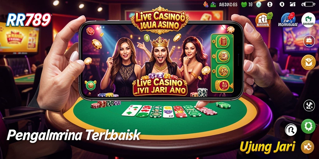 Gameplay Live Casino yang mendebarkan dengan dealer nyata dan interaktif.
