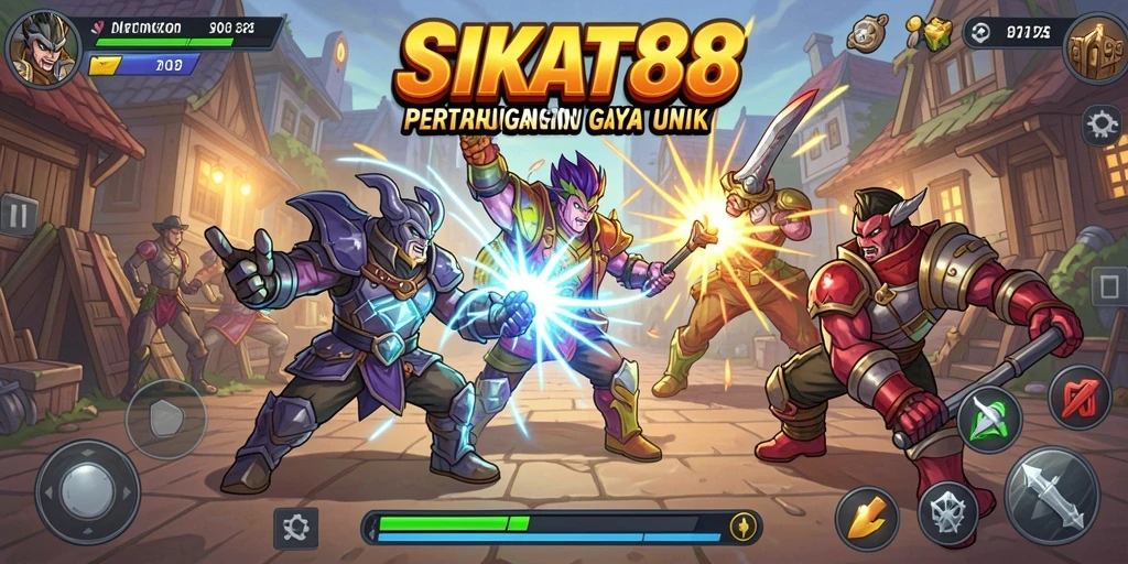 Screenshot SIKAT88 menampilkan duel menarik antara karakter dengan efek visual menawan.