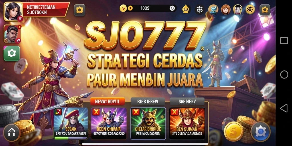 Screenshot gameplay SJO777 yang menampilkan pertempuran strategi mendebarkan.