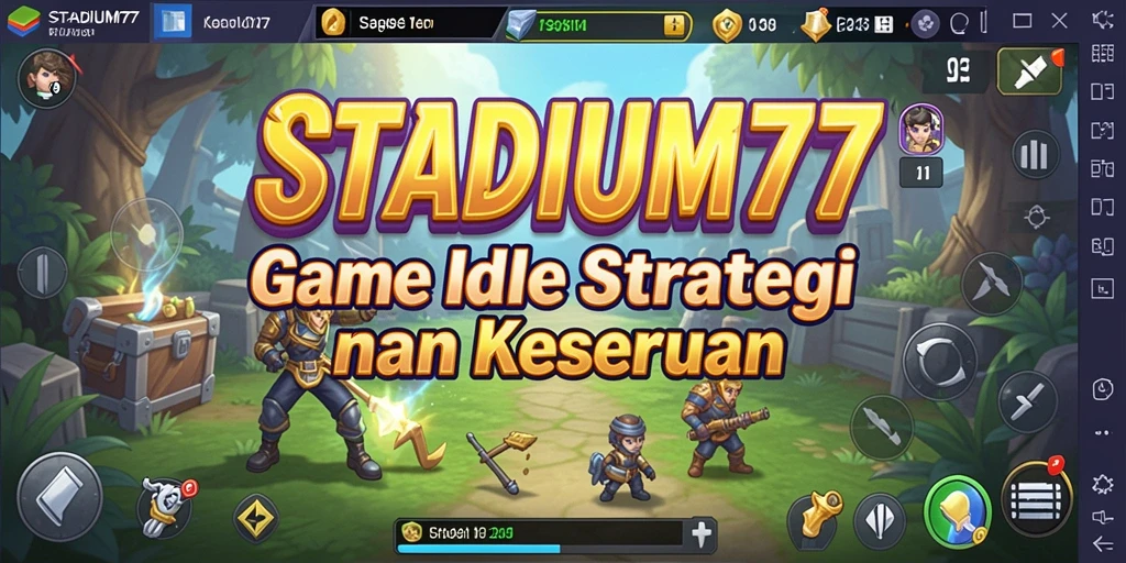Tampilan gameplay STADIUM77 yang menarik dan penuh strategi di dunia Idle.